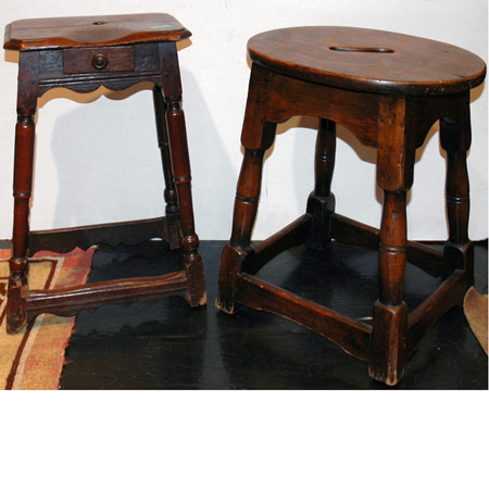 Two William and Mary Style Oak