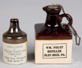 TWO WILLIAM FOUST STONEWARE AD