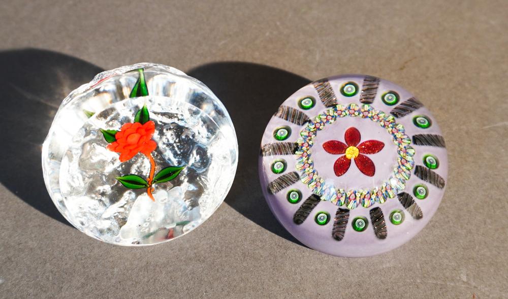 TWO WILLIAM MANSON ART GLASS