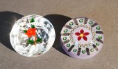 TWO WILLIAM MANSON ART GLASS P