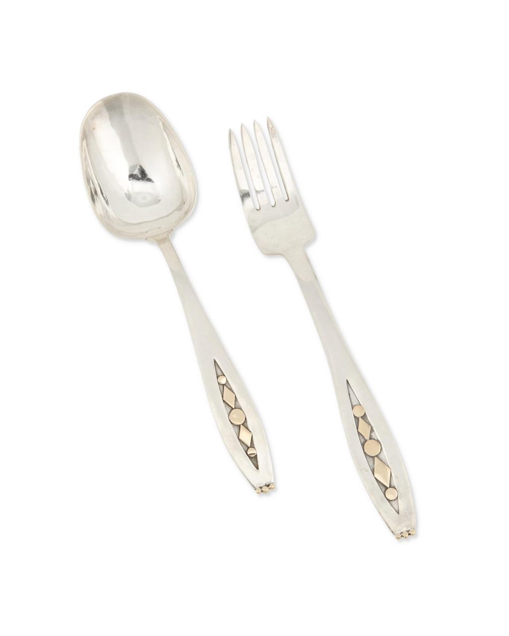 TWO WILLIAM SPRATLING SILVER AND