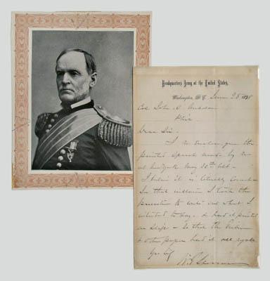 Two William T. Sherman letters: