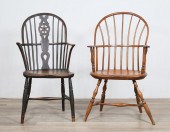 TWO WINDSOR ARMCHAIRSTwo Winds