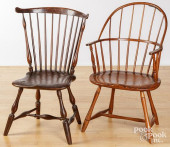TWO WINDSOR CHAIRS, EARLY 19TH