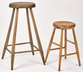 TWO WINDSOR STOOLS, EARLY 19TH