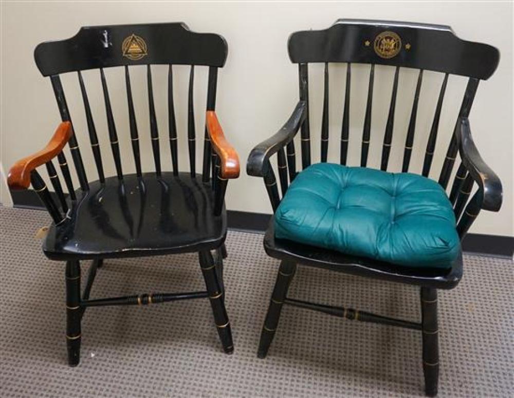 TWO WINDSOR STYLE EBONIZED