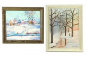 TWO WINTER LANDSCAPES (AMERICA