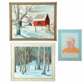 TWO WINTER LANDSCAPES BY STEPH