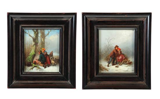 TWO WINTER SCENES BY FERDINAND