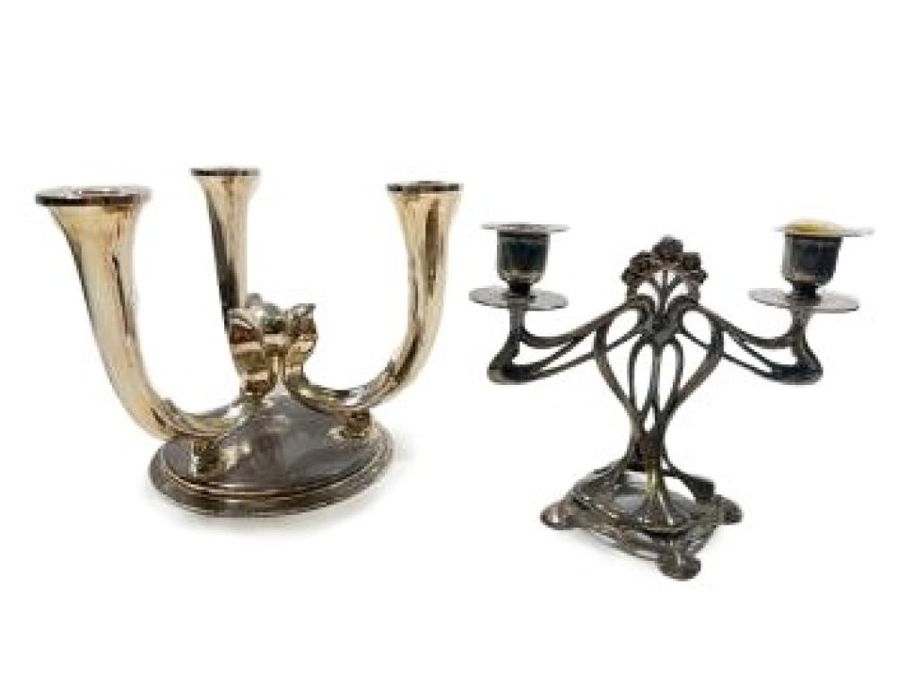 TWO WMF JUGENDSTIL SILVER PLATED