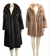 TWO WOMEN'S SHEARED MINK JACKE