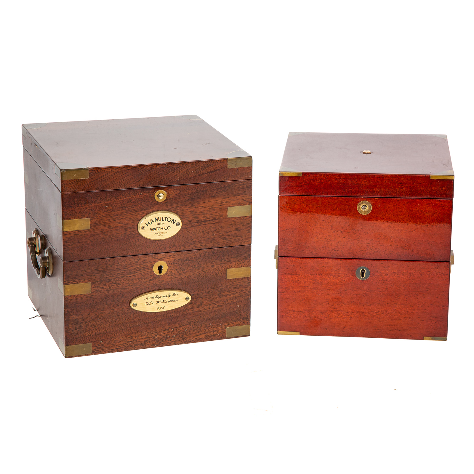 TWO WOOD CASED MARINE