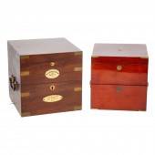 TWO WOOD CASED MARINE CHRONOME