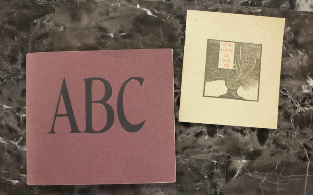 TWO WOOD ENGRAVING BOOKSTWO WOOD