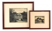 +TWO WOODBLOCK PRINTS BY THOMA