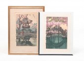 TWO WOODBLOCK PRINTS, HIROSHI