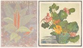 TWO WOODBLOCK PRINTSKatherine