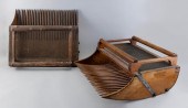TWO WOODEN CRANBERRY SCOOPS EA