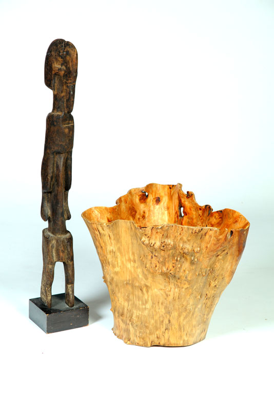 TWO WOODEN PIECES.  African