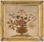 TWO WOOL AND SILK EMBROIDERIES
