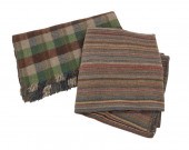 TWO WOOL BLANKETSTwo wool blan