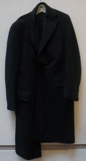 TWO WOOL OVERCOATS AND A BRITC