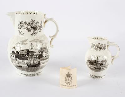 Two Worcester bicentenary cabbage