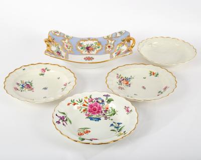 Two Worcester fluted circular