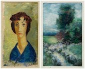 Two works by Leinbach: portrai