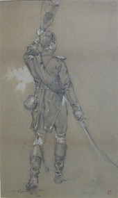 two works on paper  ERNEST CRO