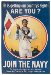 TWO WORLD WAR I POSTERS EARLY