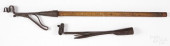 TWO WROUGHT IRON SPLINT/RUSH L