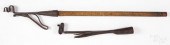 TWO WROUGHT IRON SPLINT/RUSH L
