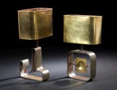 Two Wrought-Steel Lamps,  cons