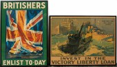 TWO, WW1 PROPAGANDA POSTERS, L