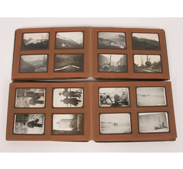 Two WWI era photo albums; one