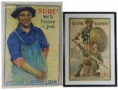 TWO WWI POSTERS, INCLUDING: J.