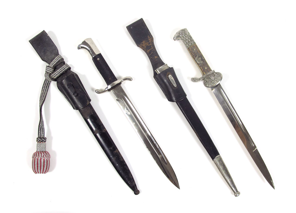 TWO WWII GERMAN POLICE DAGGERS: