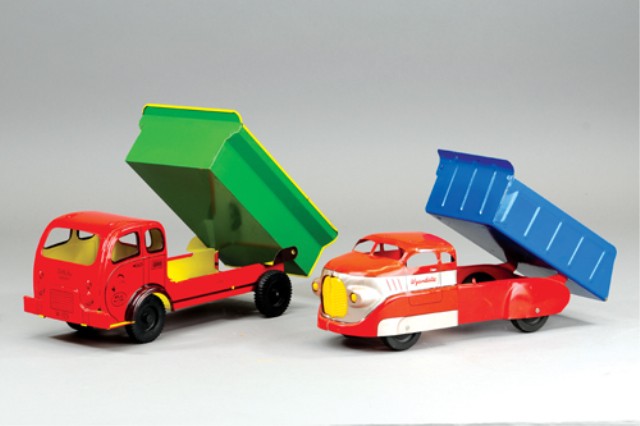 TWO WYANDOTTE DUMP TRUCKS