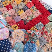 TWO YO-YO QUILTS7 ft. x 6 ft.