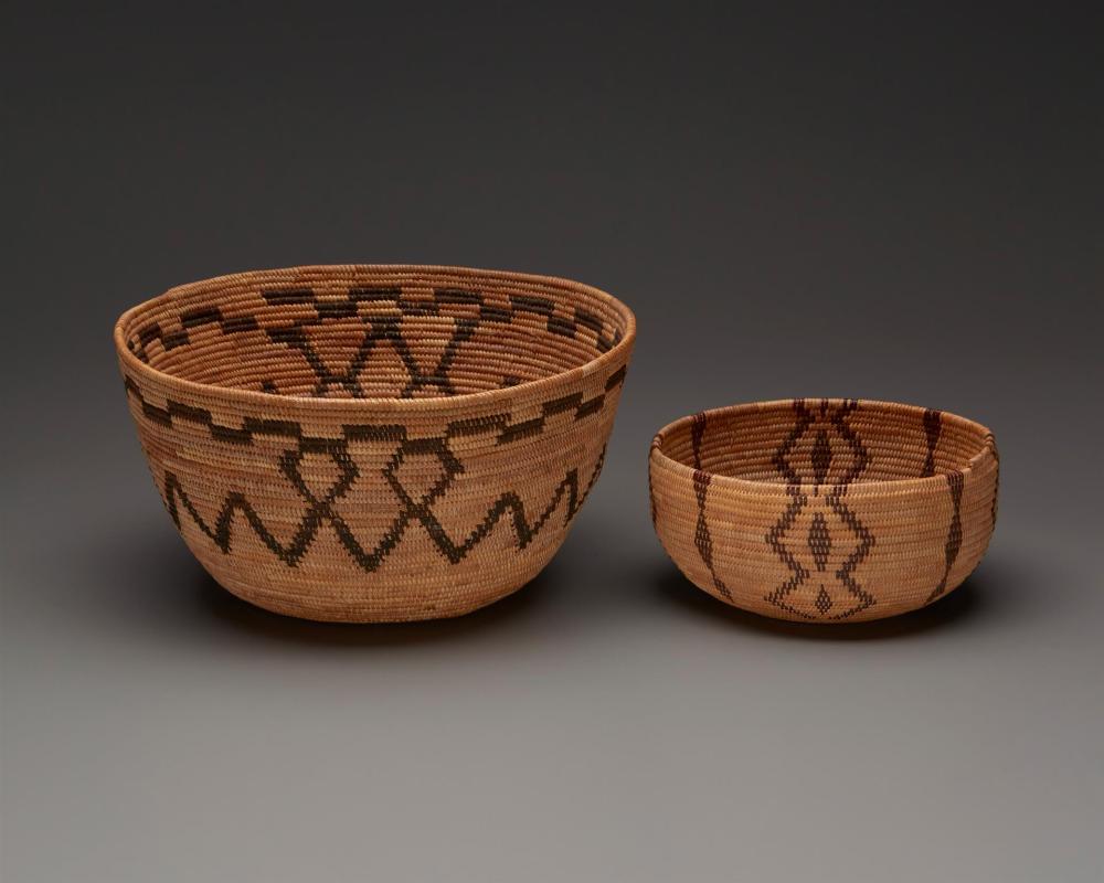 TWO YOKUTS BASKETSTwo Yokuts