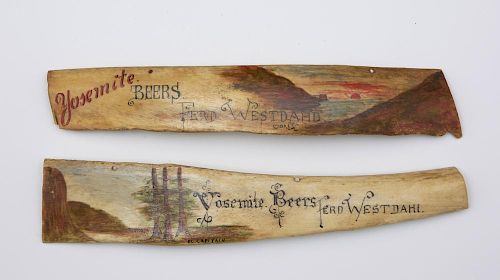 TWO YOSEMITE BEER ADVERTISING