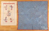 TWO YOUTH/CRIB QUILTS, EARLY 2