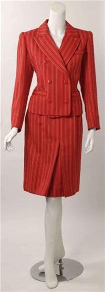 Two Yves Saint Laurent skirt suits