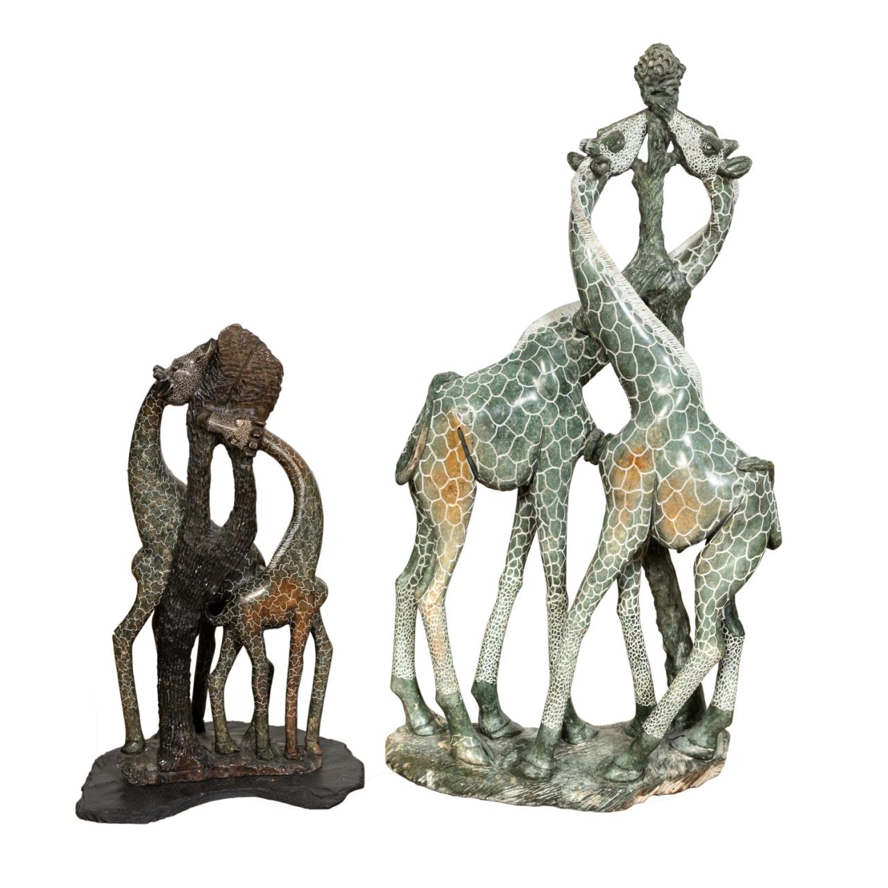 TWO ZIMBABWEAN SHONA ART DOUBLE