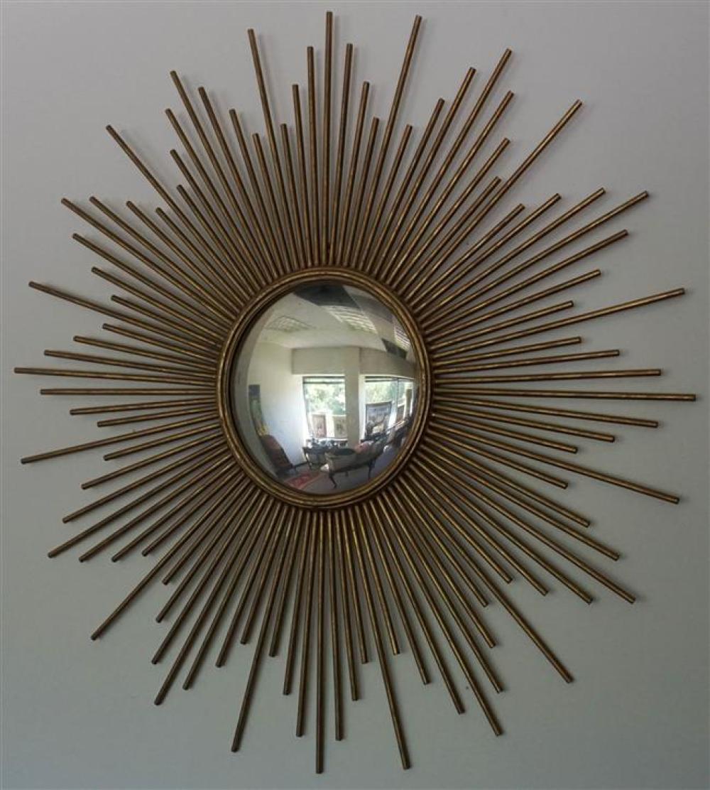 TWO'S COMPANY GILT BRASS SUNBURST