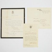 Typed Letters, Signed, by Thre