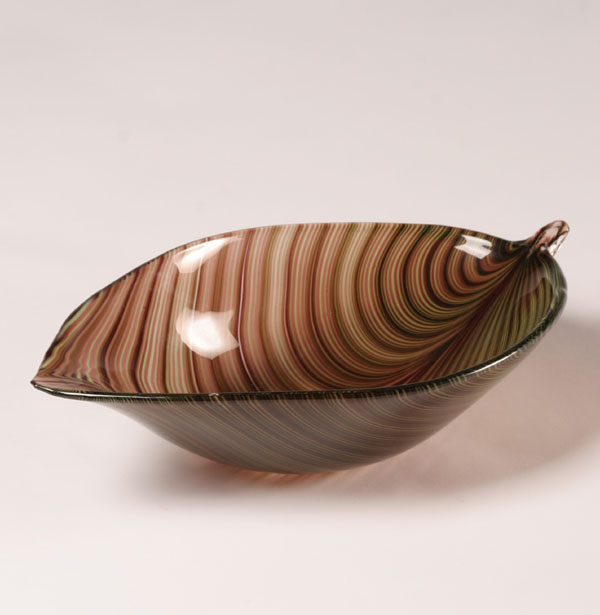 Tyra Lundgren Venini Leaf Bowl 13