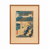 U. HIROKAGE, JAPANESE WOODBLOC