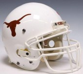 U OF TEXAS FOOTBALL HELMET SIG